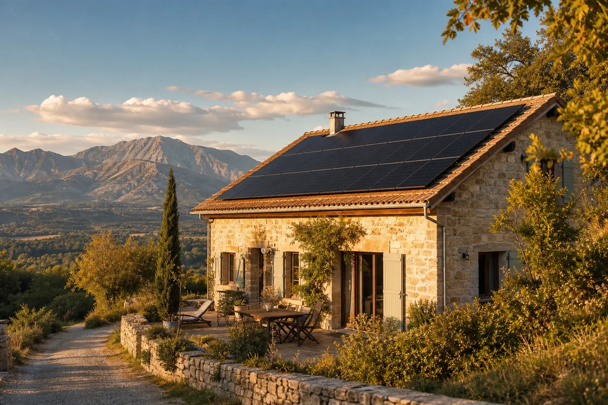 Résidence secondaire à Tallard : le solaire quand on n'est pas là