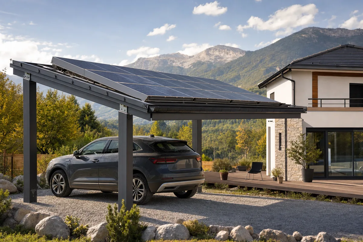Carport solaire à Tallard