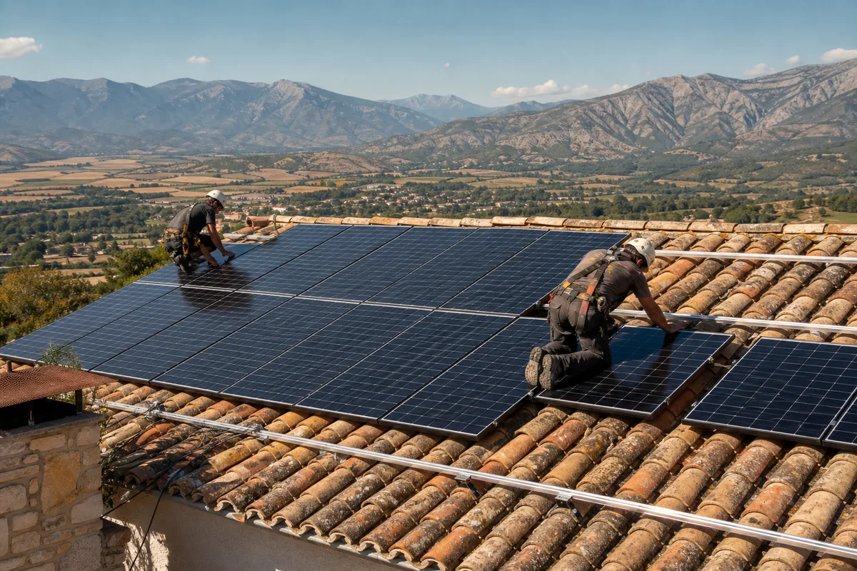 Installation de panneaux photovoltaïques à Tallard